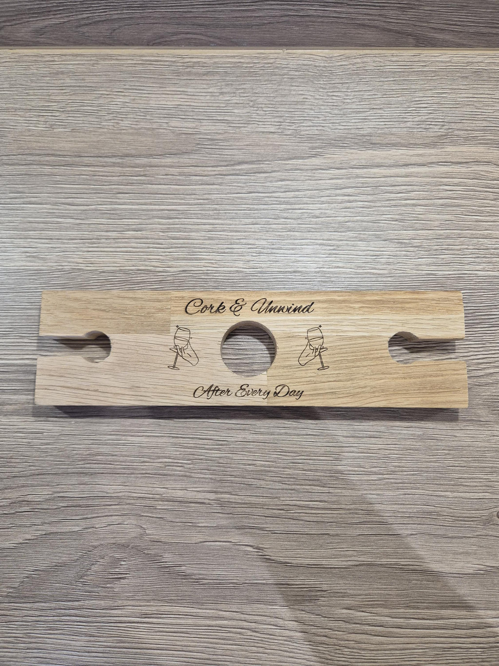 Personalised Wine & Glass Bottle Butler