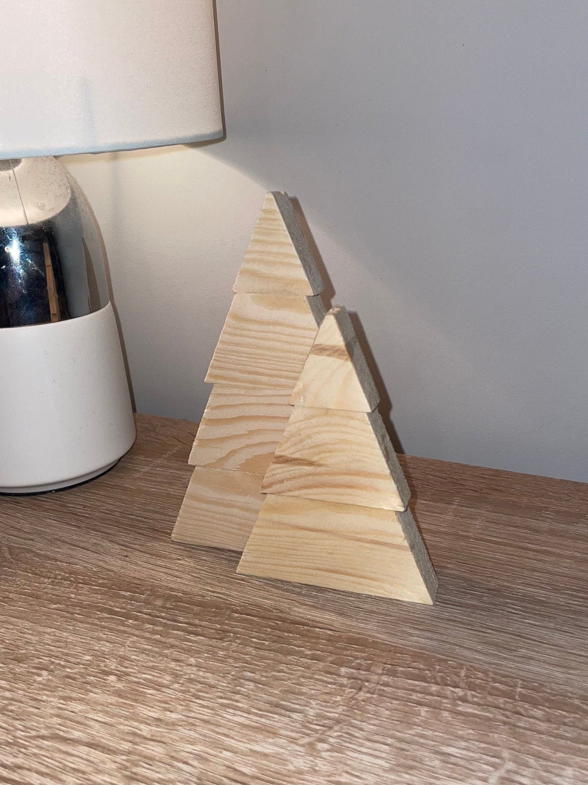 Wooden Christmas Tree Set