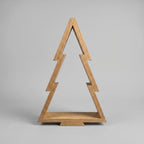 Oak Wooden Christmas Tree Decor
