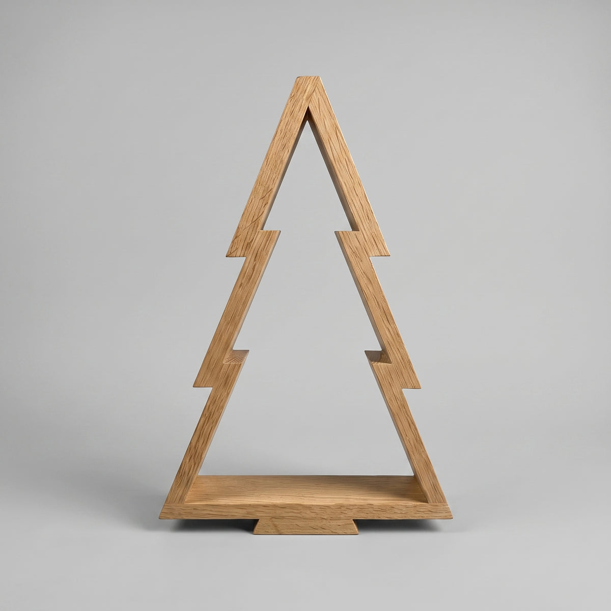 Oak Wooden Christmas Tree Decor