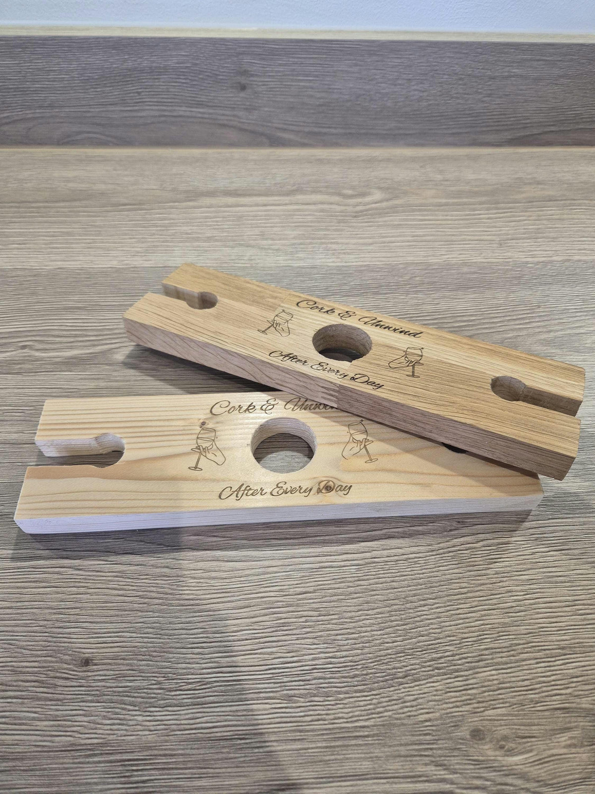 Personalised Wine & Glass Bottle Butler