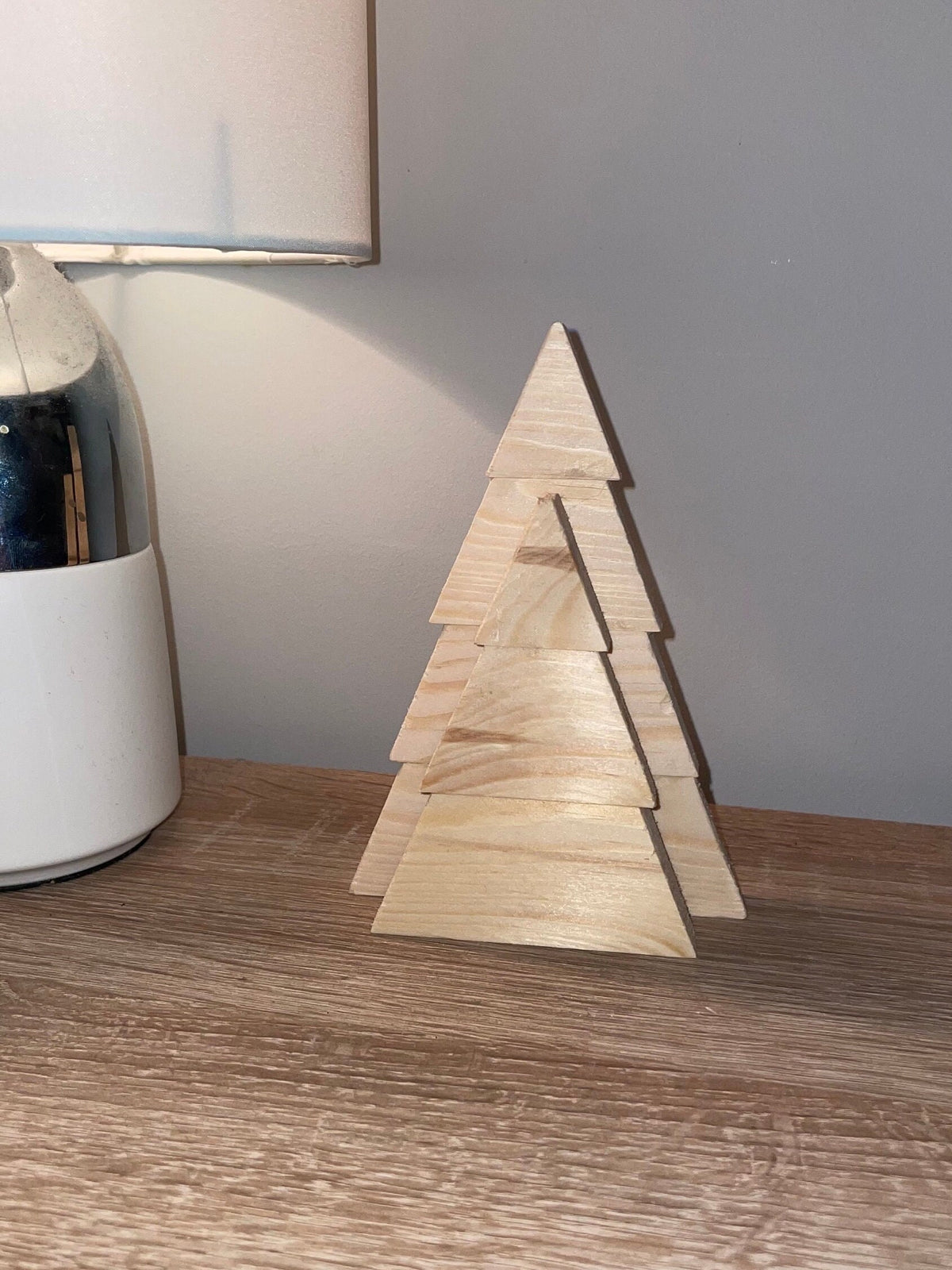 Wooden Christmas Tree Set