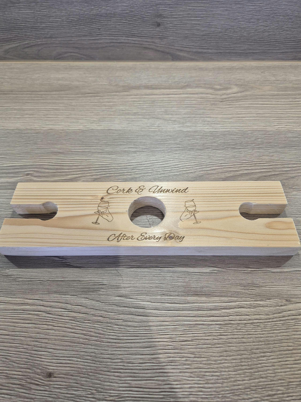 Personalised Wine & Glass Bottle Butler